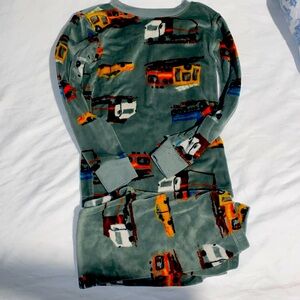 Boys velvet Transportation pajamas size 3T